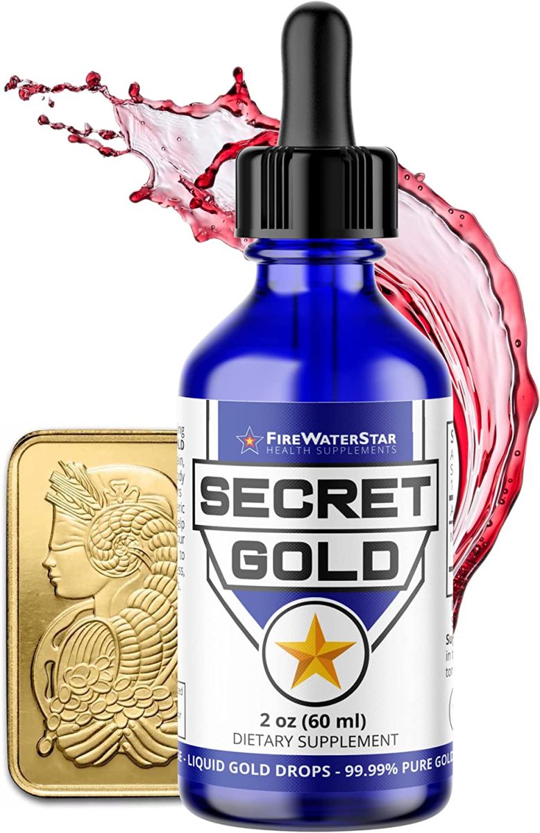 Colloidal Gold - Liquid Gold Drops - 99.99% Pure Swiss Gold - 100 ppm - Ruby Red - Real 24K Gold - Gold Water - Ascension Aid - Brain Boost - Enhance Awareness, Clarity, Dreams, Intuition and Memory