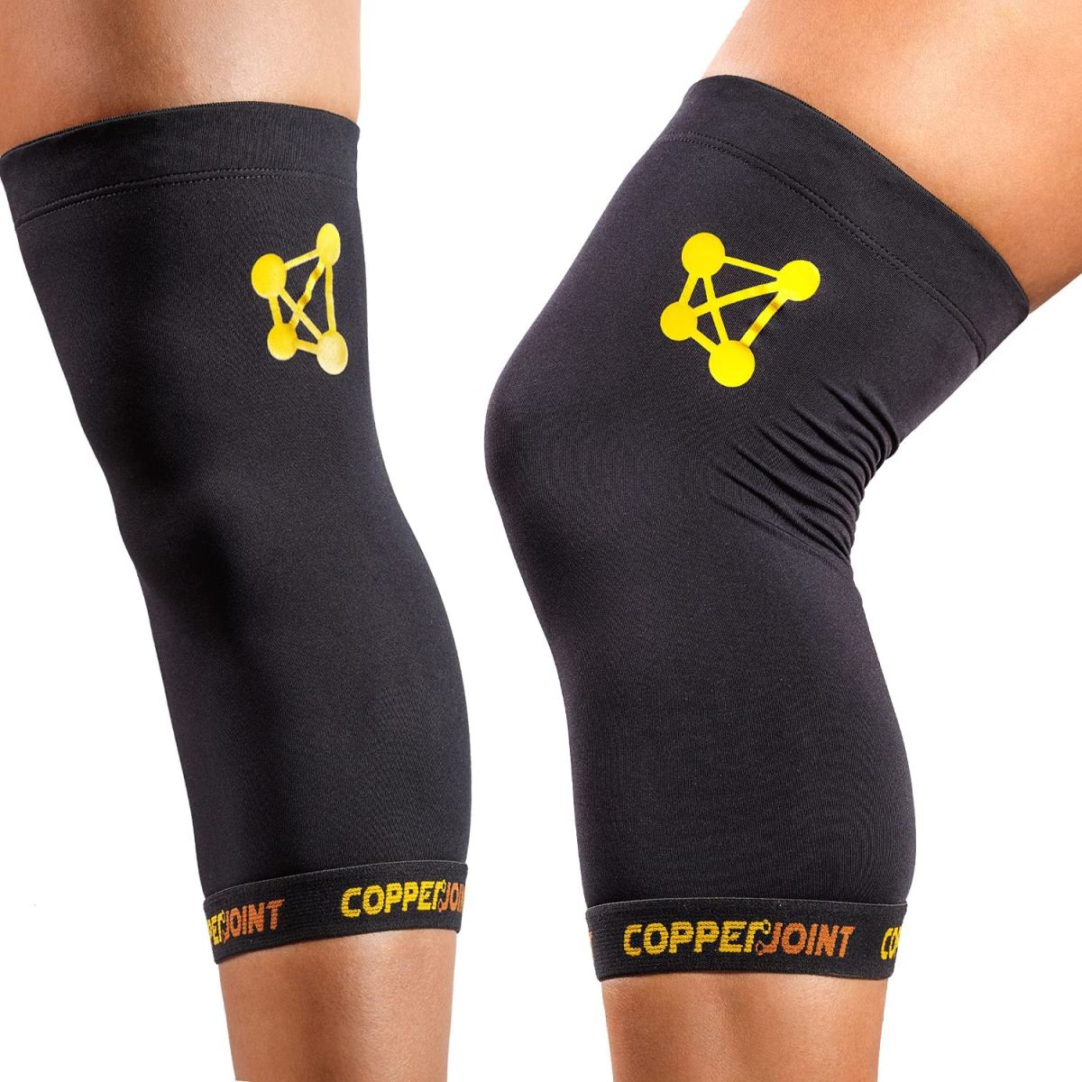 CopperJoint Knee Brace - Compression Knee Sleeve - Knee Support for Workout, Running, Weightlifting, Sport & Everyday Activities - Sleeves for Arthritis Pain, Swelling, & Support