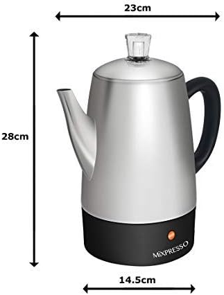 Electric Percolator Coffee Pot | Stainless Steel Coffee Maker | Percolator Electric Pot - 10 Cups Stainless Steel Percolator With Coffee Basket