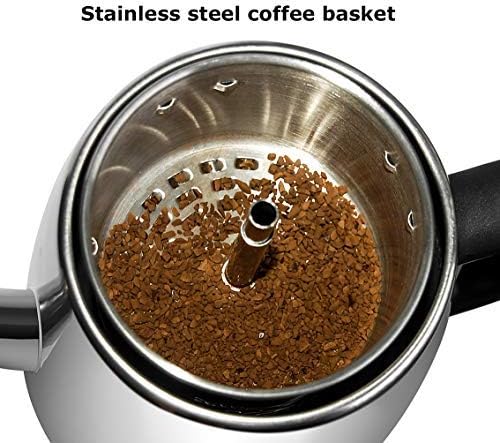 Electric Percolator Coffee Pot | Stainless Steel Coffee Maker | Percolator Electric Pot - 10 Cups Stainless Steel Percolator With Coffee Basket