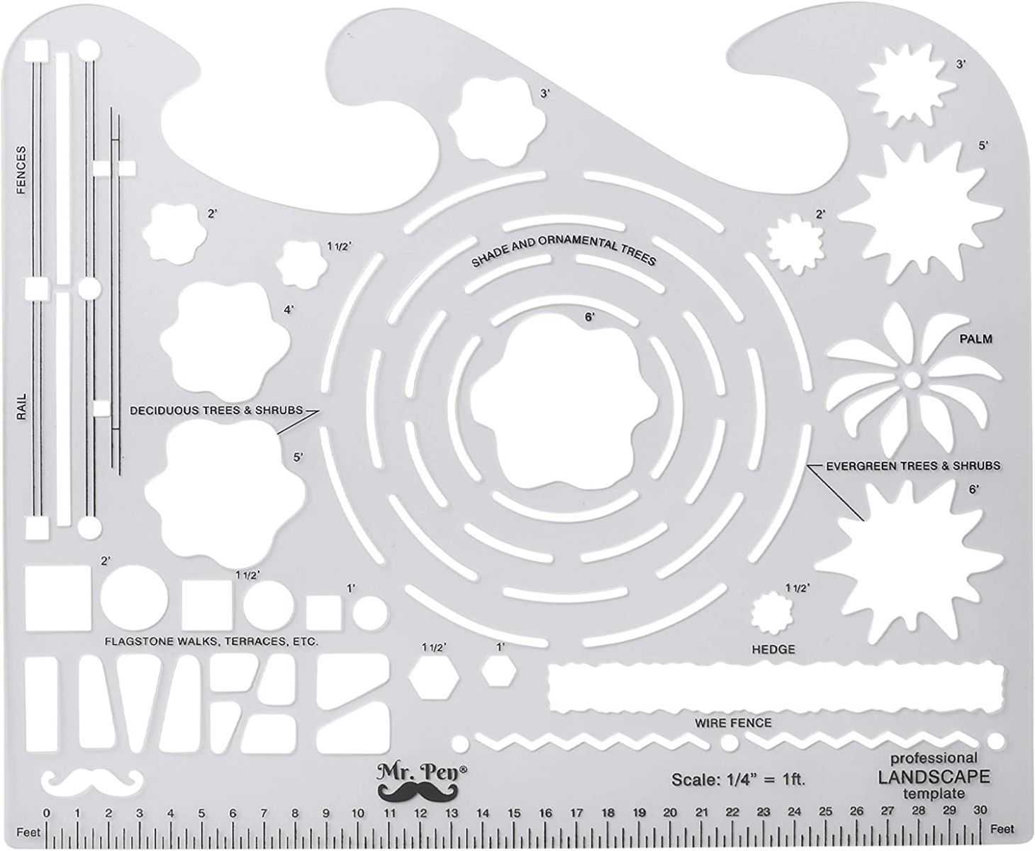 Landscape Templates, Architectural Templates, Drafting Tools, Landscaping Tools, Landscape Design Template, Drawing Template, Template Architecture, Drafting Ruler Shapes, Drawing Stencils