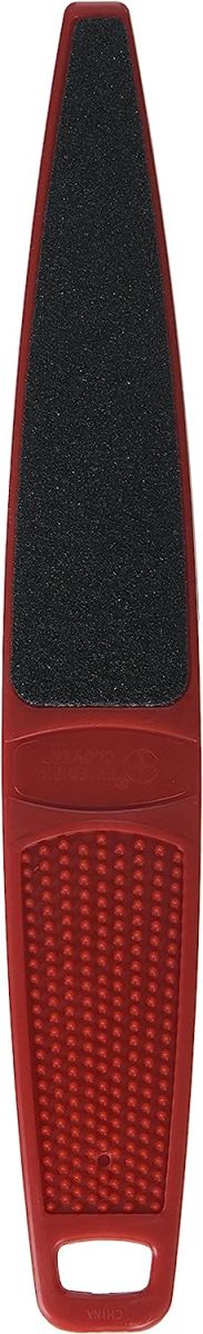 Flowery Original Swedish Clover Red Foot File, Pedicure Foot Scrubber, 60/100 Grit - RED