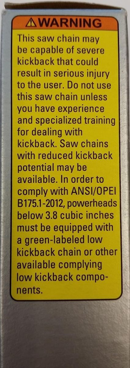 Stihl 3639-005-0067 Chainsaw Full Chisel Saw Chain, 16 inches