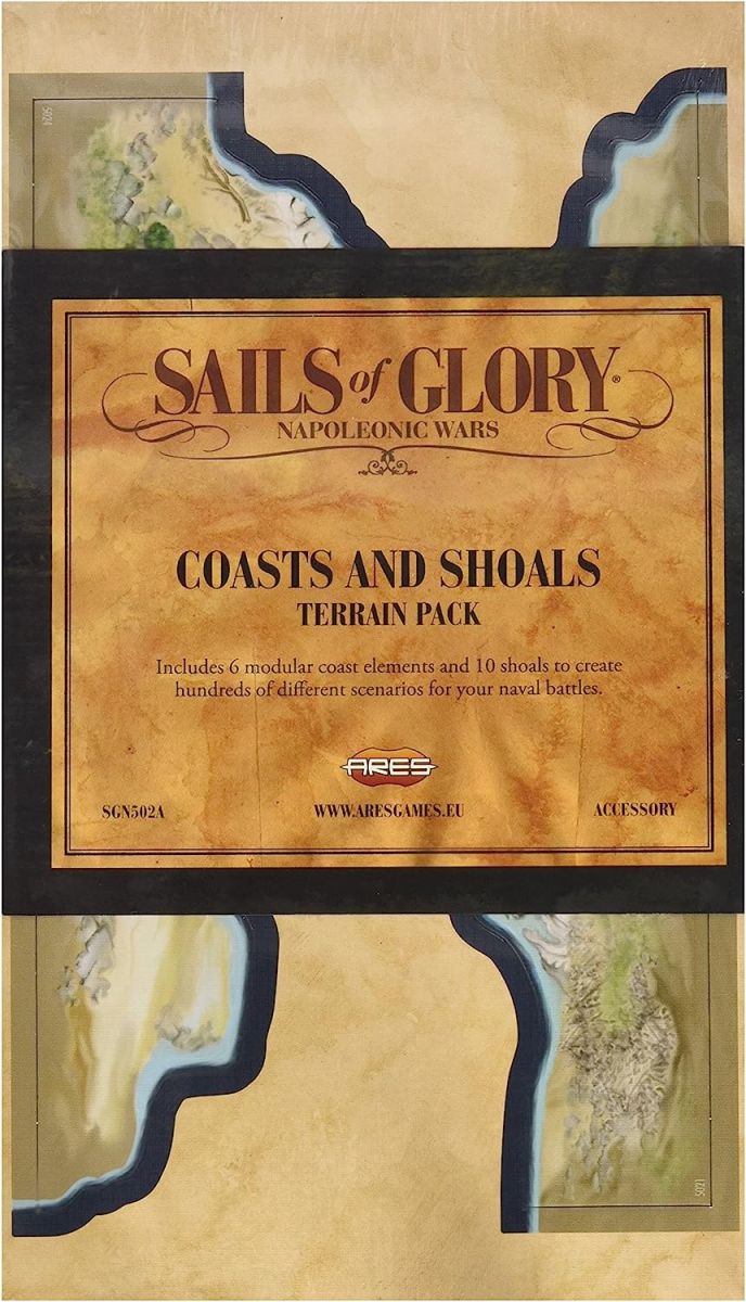 Sails of Glory - Terrain Pack Coasts & Shoals Board Game