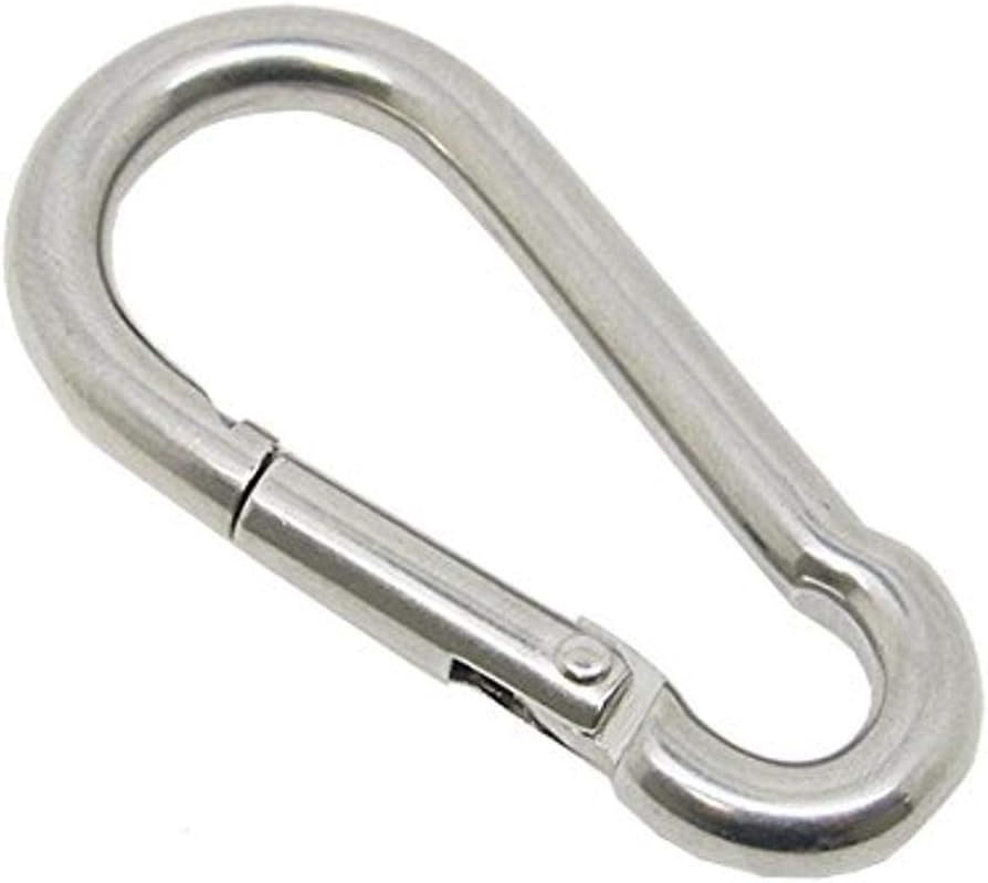 Scuba Choice Scuba Boat Marine Clip Stainless Steel Safety Spring Hook Carabiner, 2 3/8-Inch