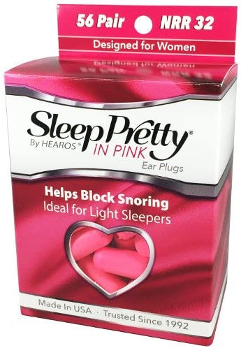 Hearos Sleep Pretty in Pink Women's Ear Plugs, 56 Count