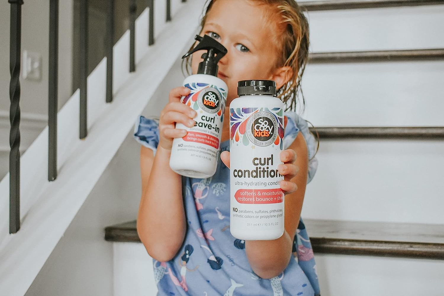 SoCozy Curl Conditioner | For Kids Hair | Softens, Restores Bounce and Shine | No Parabens, Sulfates, Synthetic Colors or Dyes, Sweet-Crème, 10.5 Fl Oz