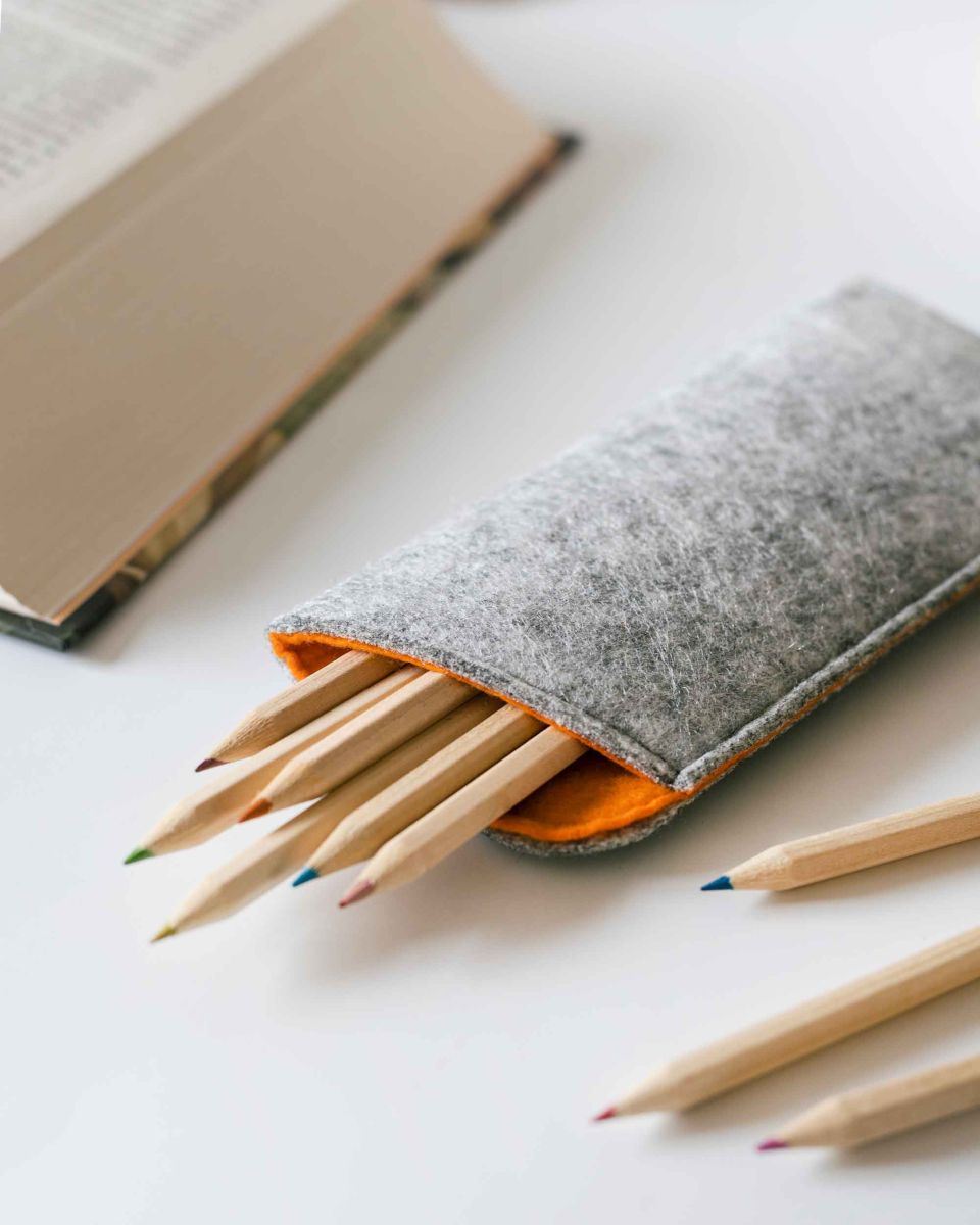 Felt Glasses Case and Pen Holder  Can be used as a pen holder or glasses case