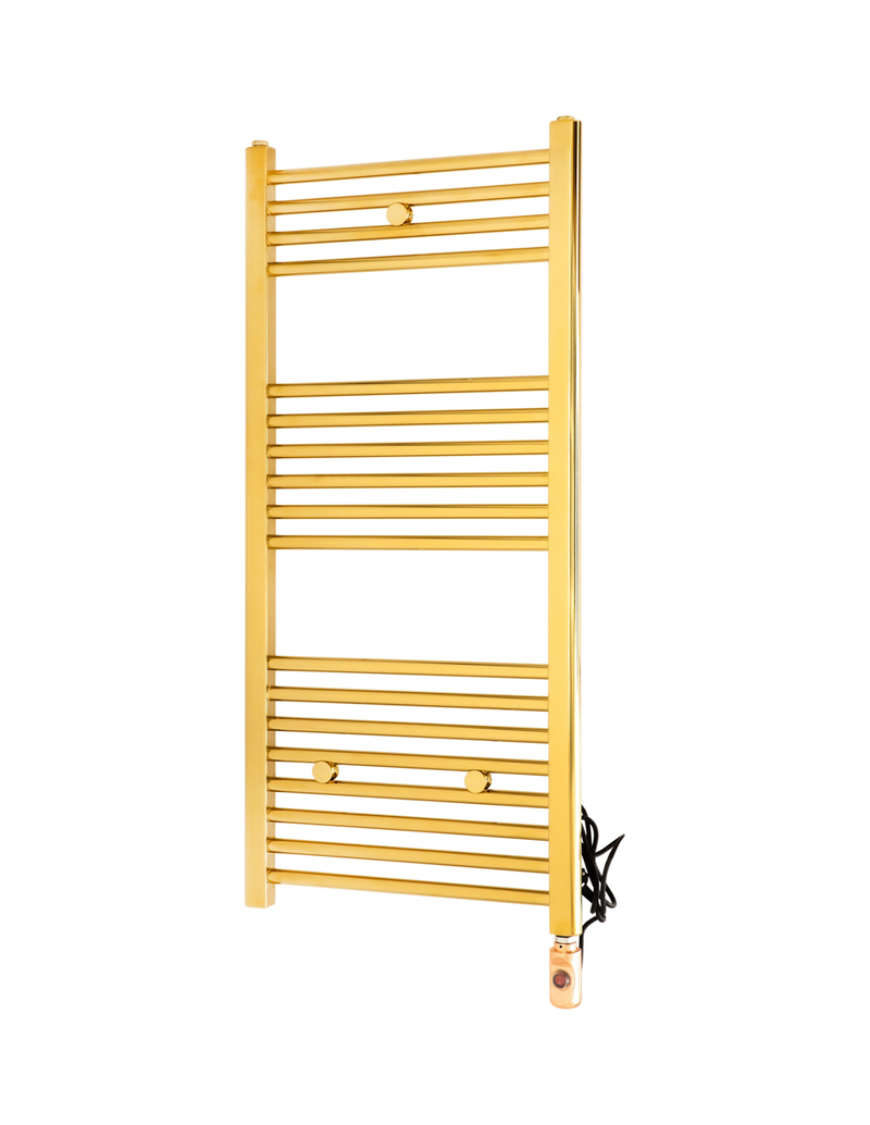 50/100CM 14 Pipes 400W ON/OFF Electric Gold Color Titanium Coating Towel Radiator